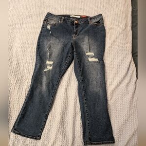 Celebrity pink jeans bestie fit size 14 ripped jeans